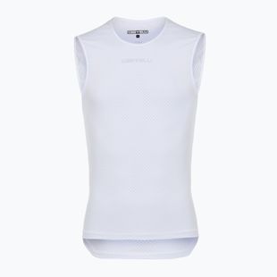 Maglia ciclismo uomo Castelli Pro Mesh 2.0 senza maniche bianco