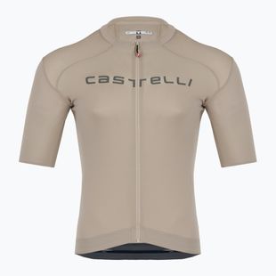 Maglia da ciclismo Castelli Prologo Lite clay/grigio canna di fucile da uomo