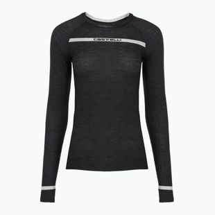Ciclismo donna manica lunga Castelli Merino Seamless Baselayer W nero