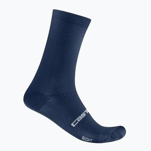 Castelli Espresso 18 calze da uomo blu belga