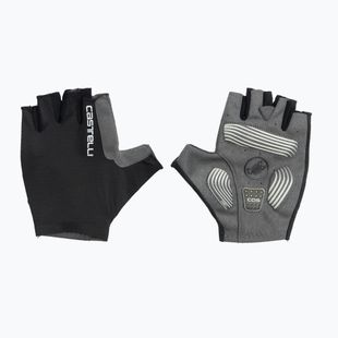 Guanti da ciclismo donna Castelli Espresso light nero