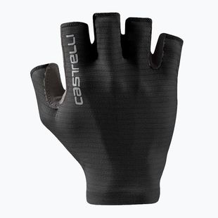 Guanti da ciclismo donna Castelli Espresso light nero