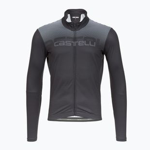 Castelli Apice Thermal ciclismo uomo manica lunga grigio scuro/grigio fumo/grigio argento