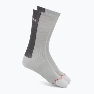 Calze da uomo Castelli Castelli Logo 18 Merino Sock silver gray/dark gray