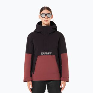 Giacca da snowboard Oakley donna WMNS TNP TBT Isulated Anorak blakout/grenache