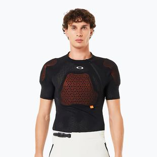 Maglia da ciclismo Oakley Drop In D30 Full Impact da uomo, con protezioni, per il blackout