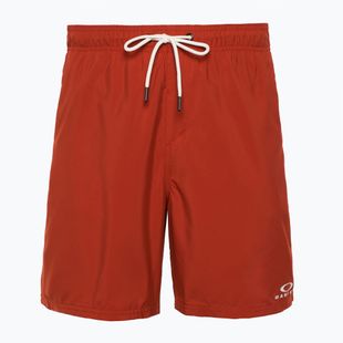 Pantaloncini da bagno Oakley Clear Lake 18" Volley rosso fuoco da uomo