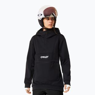 Felpa softshell con cappuccio da donna Oakley TNP Nose Grab Softshell Hoodie blackout/white