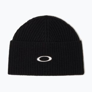 Berretto invernale Oakley Ellipse Ribbed Beanie blackout
