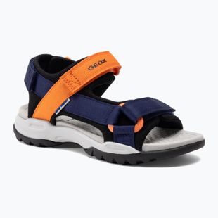 Geox Borealis sandali junior blu oceano/arancio