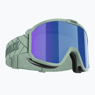 Occhiali da sci Bliz Rave verde opaco/marrone blu