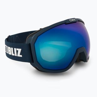Occhiali da sci Bliz Charge OTG opaco blu scuro/marrone blu