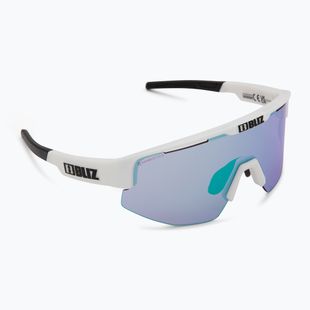 Occhiali da sole Bliz Matrix Small Nano Optics Nordic Light bianco opaco/begonia/blu viola