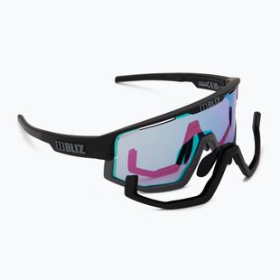 Occhiali da sole Bliz Fusion Small Nano Optics Nordic Light nero opaco/begonia/blu viola