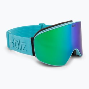 Maschera da sci Bliz Flow matte turquoise/brown/green multi