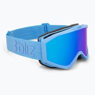 Maschera da sci per bambini Bliz Liner Jr matte blue/brown/blue multi