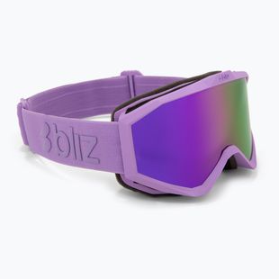 Maschera da sci junior Bliz Liner Jr matte purple/brown/purple multi