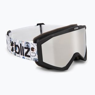 Maschera da sci junior Bliz Liner Jr matte black/brown/silver mirror