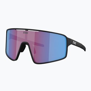Occhiali da sole Bliz P001S Nano Optics Nordic Light nero opaco/begonia/blu viola multi