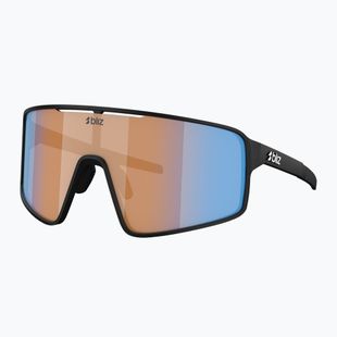 Occhiali da sole Bliz P001S Nano Optics Nordic Light nero opaco/corallo/blu arancione multi