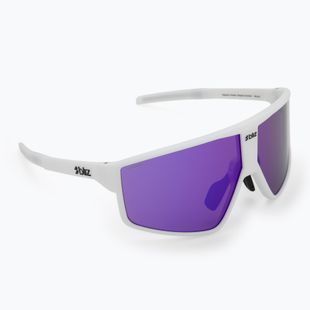 Occhiali da sole Bliz P002S bianco opaco/marrone viola multi