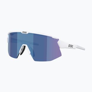 Occhiali da sole Bliz Breeze Small matte white/smoke blue multi/pink