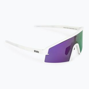 Occhiali da sole Bliz P006S matte white/smoke purple mirror