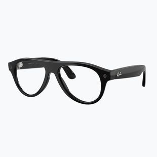 Occhiali con telecamera Ray-Ban Meta Aviator shiny black/trs g. green