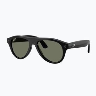 Occhiali con telecamera Ray-Ban Meta Aviator shiny black/g15 green polar