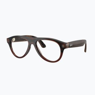 Occhiali con telecamera Ray-Ban Meta Aviator transp. umber/trs jade