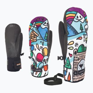 Guanti da sci per bambini Level Vertigo Mitt Teen logos