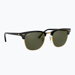 Occhiali da sole Ray-Ban Clubmaster Classic black/gold/green g-15