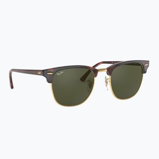 Occhiali da sole Ray-Ban Clubmaster Classic tortoiseshell/gold/green g-15
