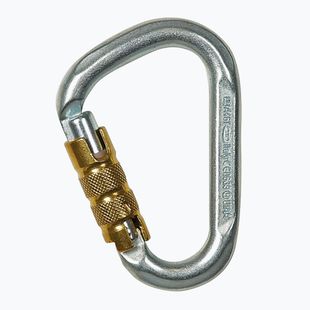 Moschettone Snappy Steel CF TG Triplex argento/oro di Climbing Technology