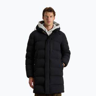 Giacca da uomo Woolrich Matt Stretch Long Puffer nera