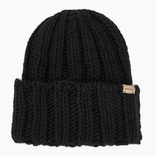 Cappello invernale da donna Woolrich Chunky Beanie nero