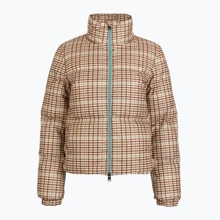 Giacca da donna Woolrich Printed Wool beige check