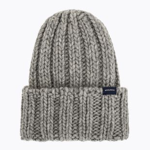 Berretto invernale da donna Woolrich Chunky Beanie light grey melange