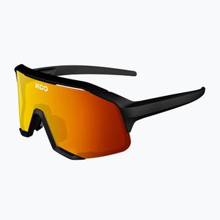 Occhiali da sole Koo Demos nero opaco/rosso specchiato