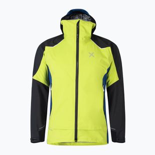 Giacca antipioggia Montura Tribute verde lime/blu scuro da uomo
