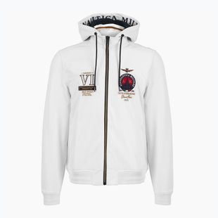 Felpa Aeronautica Militare uomo 251AF500F459 Cappucio bianco sporco