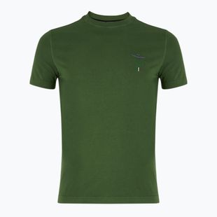 T-shirt da uomo Aeronautica Militare 251TS2377J633 verde foresta lavato