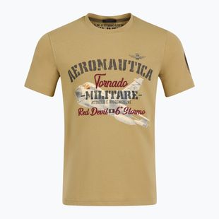 T-shirt Aeronautica Militare Tornado uomo antilope beige