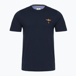 T-shirt uomo Aeronautica Militare 252TS1580UJ00372 Basic Crewneck blu navy
