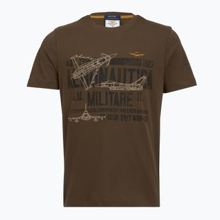 Maglietta da uomo Aeronautica Militare TS2535UJ00641 chestnut brown