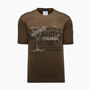 Maglietta da uomo Aeronautica Militare TS2535UJ00641 chestnut brown