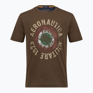 Maglietta da uomo Aeronautica Militare TS2538UJ00727 chestnut brown