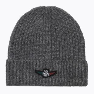 Berretto invernale da uomo Czapka Aeronautica Militare 262CU0034UL00451 grigio scuro melange