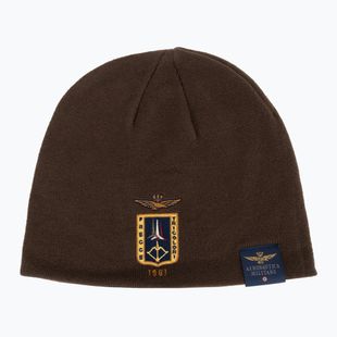 Berretto invernale da uomo Czapka Aeronautica Militare 262CU0092UL00450 chestnut brown