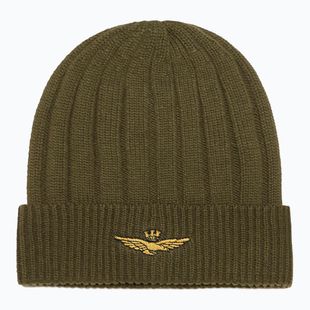Berretto invernale da uomo Czapka Aeronautica Militare 262CU0098UL00485 verde militare